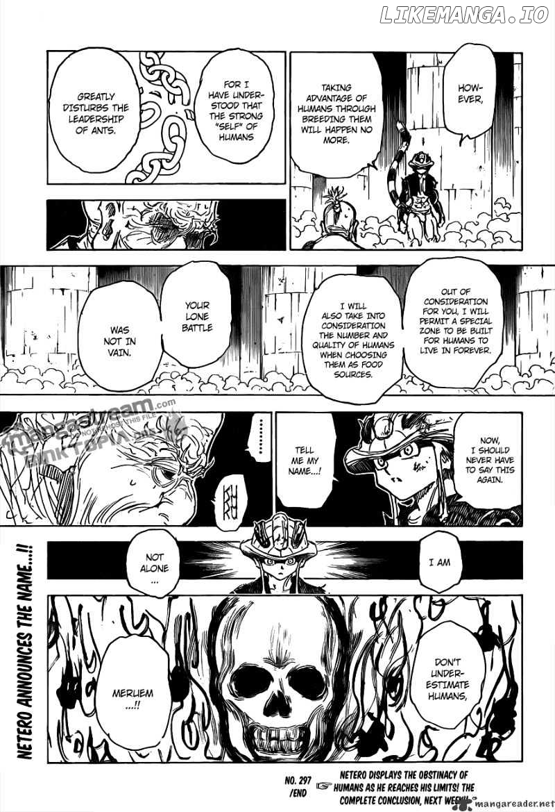 Hunter x Hunter, Chapter 297 image 17